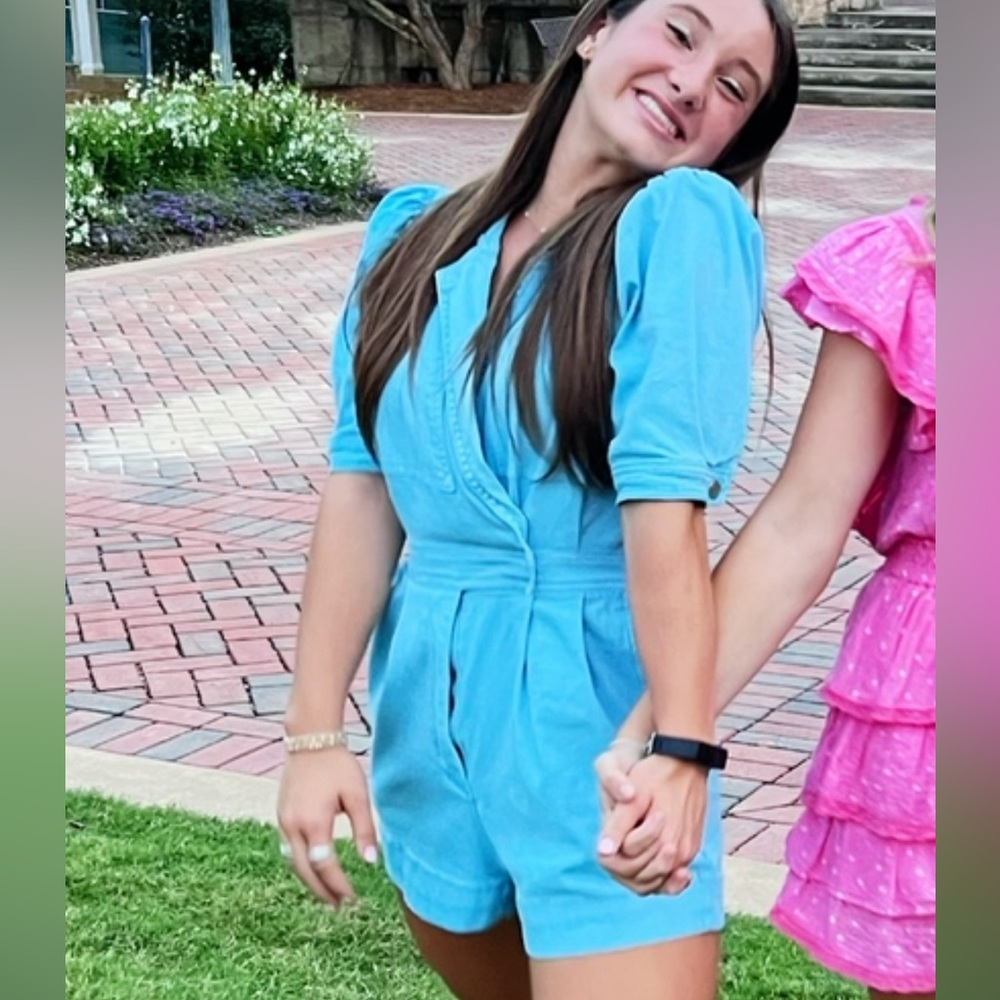 Denim romper